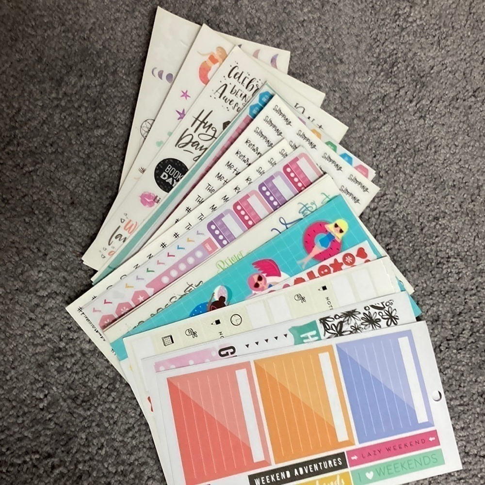 Happy planner sticker sheets